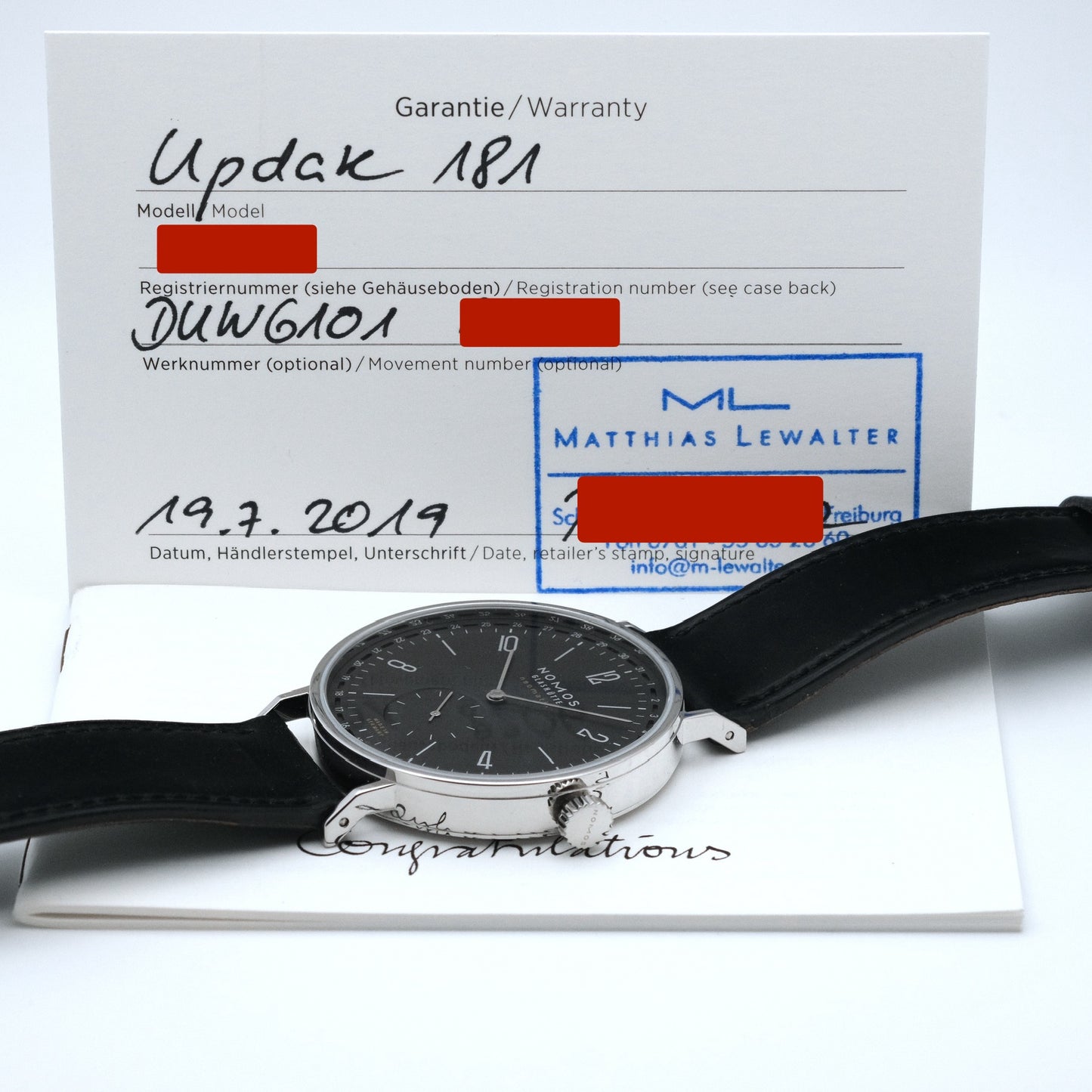 Tangente Neomatik 41 Update Ruthenium, Ref. 181