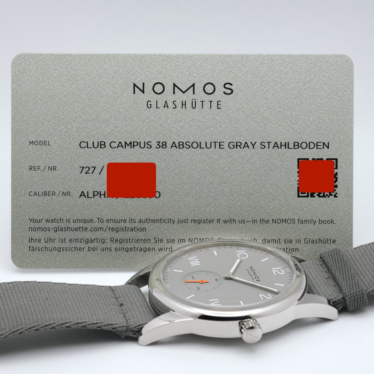 Club Campus 38 Absolute Gray, Ref. 727