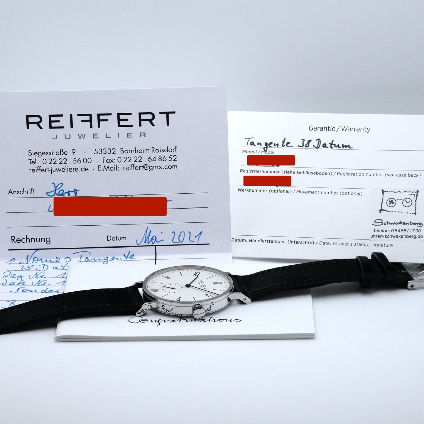 Tangente 38 Datum, Ref. 130