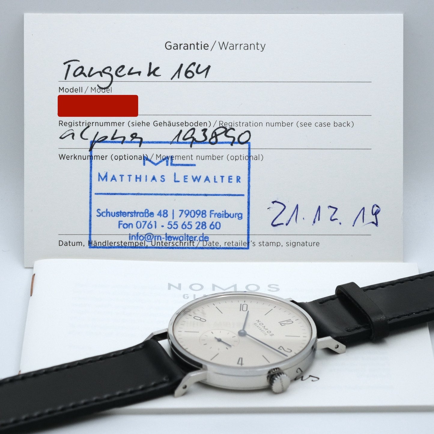 Tangente 38, Ref. 164