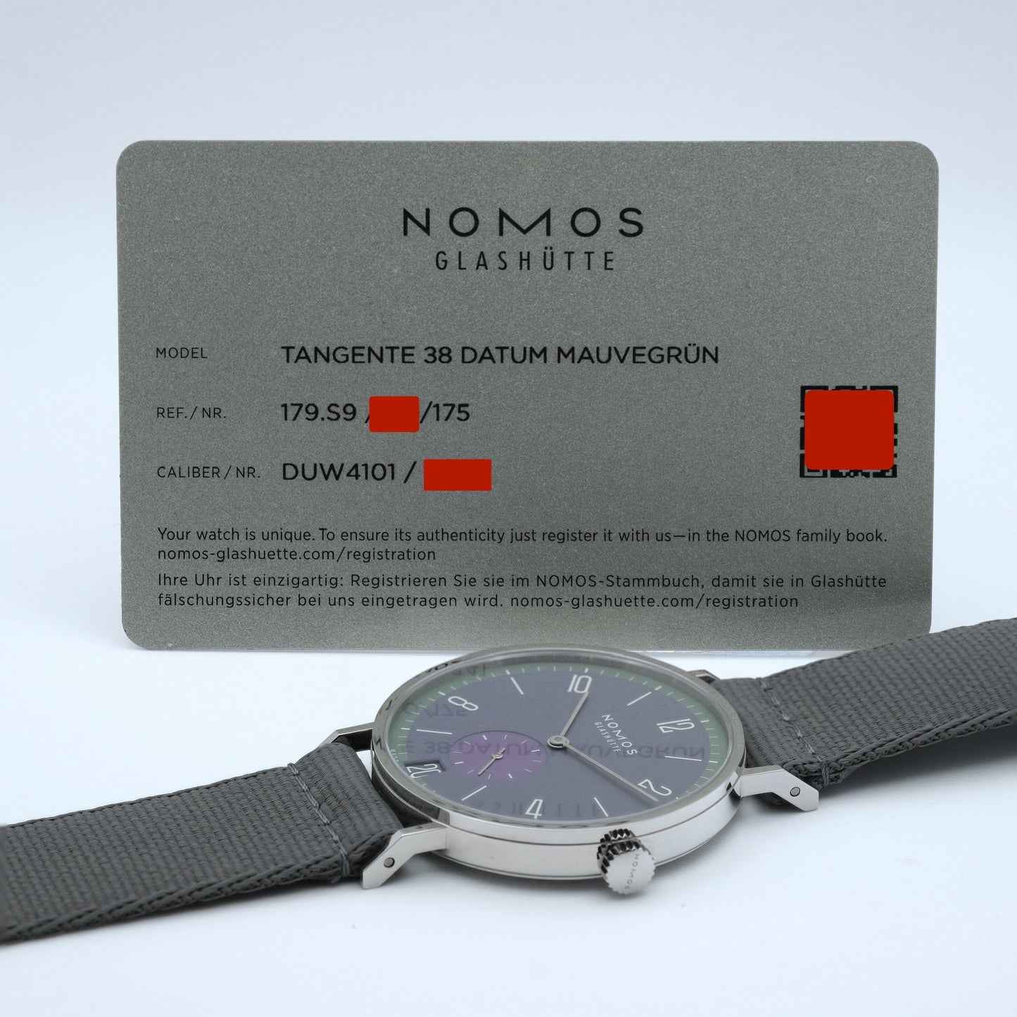 Tangente 38 Datum Mauvegrün, Ref. 179.S9
